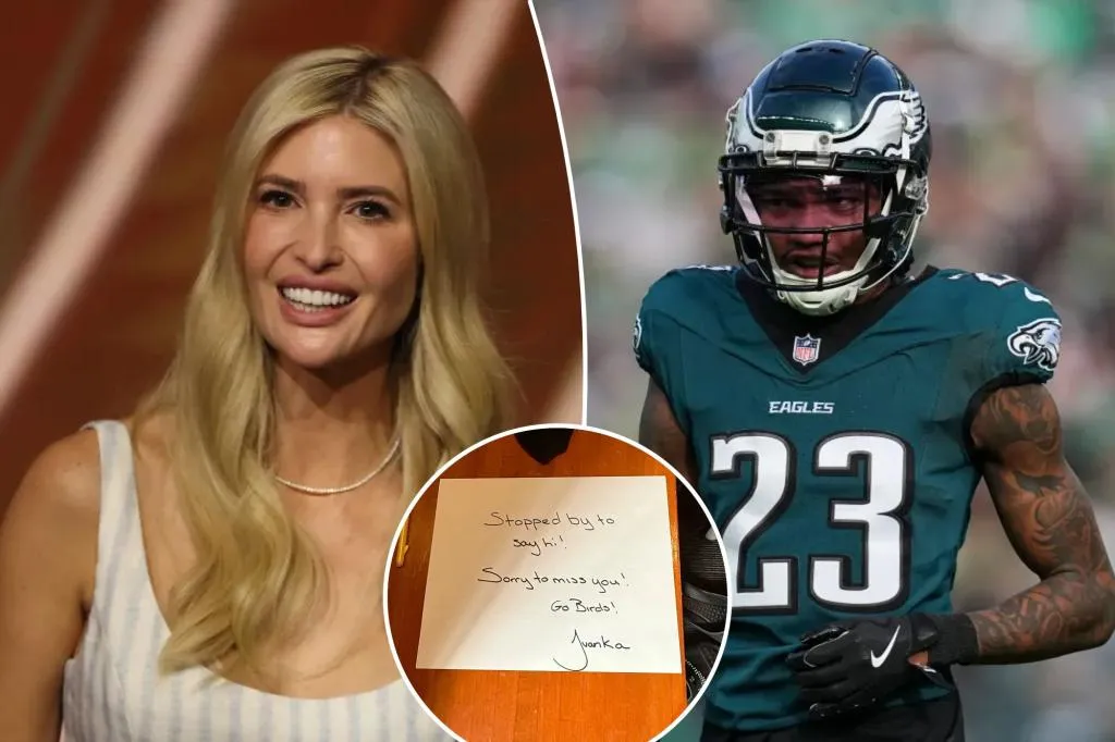 Ivanka Trump mengunjungi ruang ganti Eagles mencari pemain yang menyebutnya 'cantik'