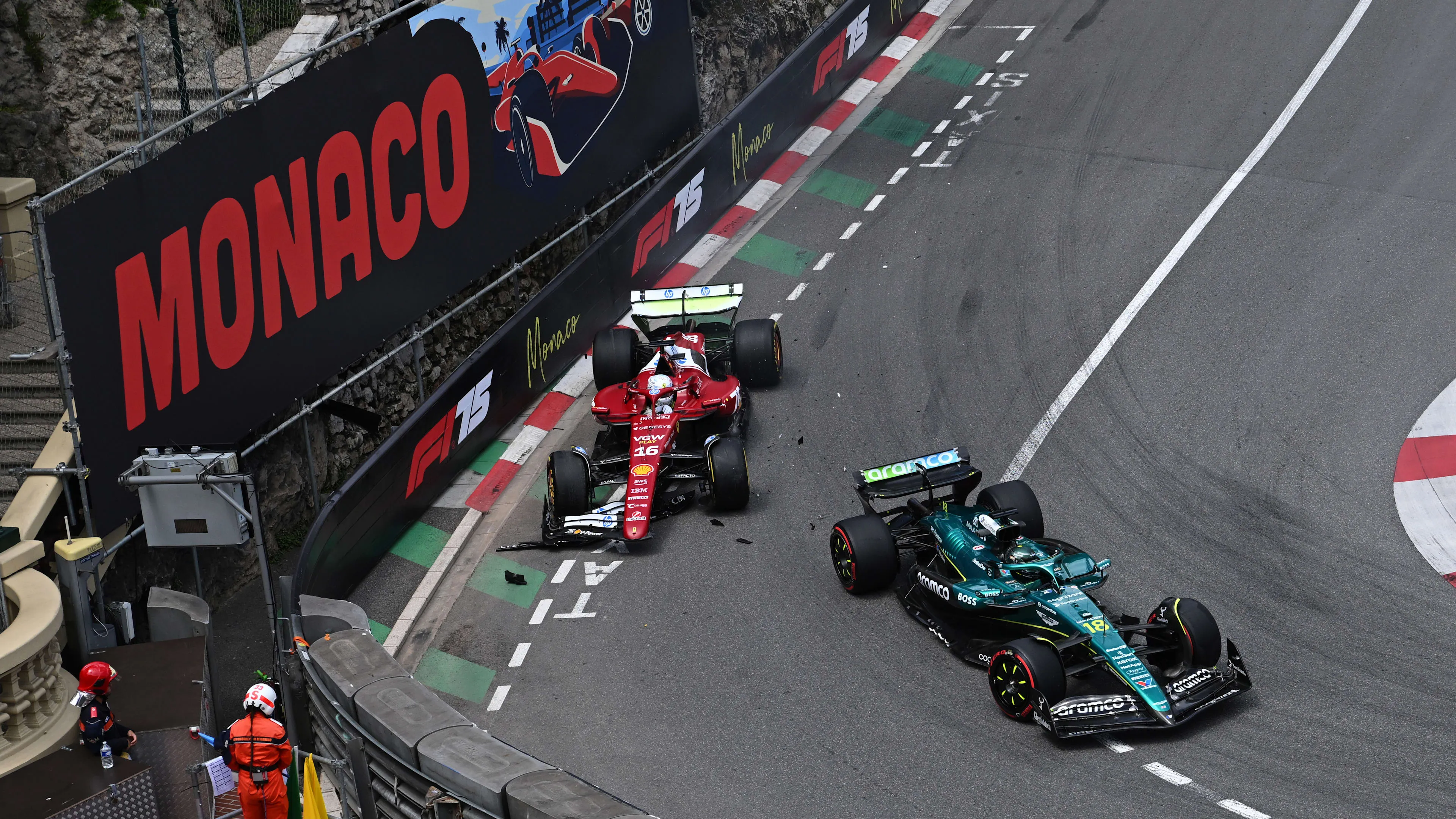 Stroll dihukum setelah bentrokan dengan Leclerc di FP1 Monako